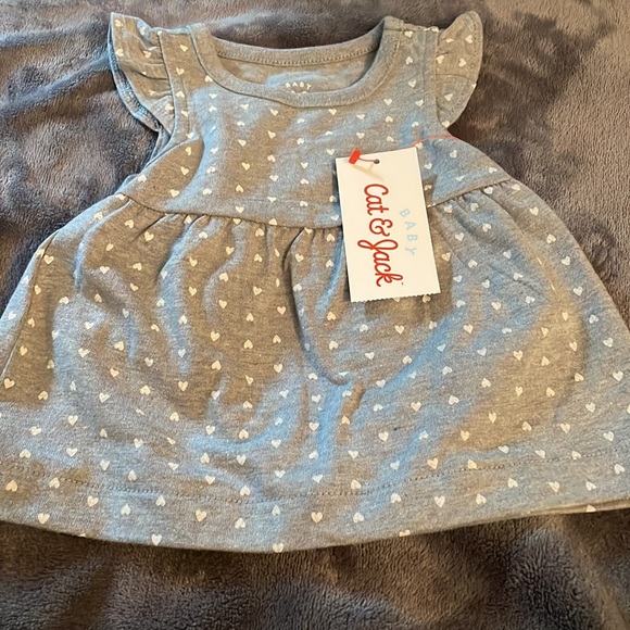 3 NB Baby Cat & Jack Infant Girl outfits.  NWT - Picture 3 of 5